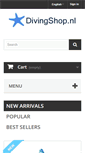 Mobile Screenshot of divingshop.nl
