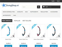 Tablet Screenshot of divingshop.nl