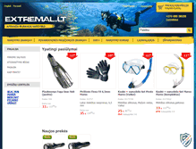 Tablet Screenshot of divingshop.lt